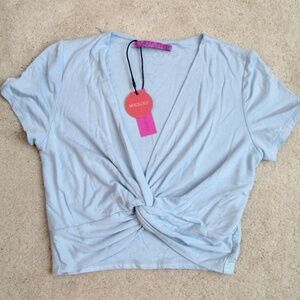 MIXOLOGY Jac Parker Women's Summer Love Top Blue Size Small